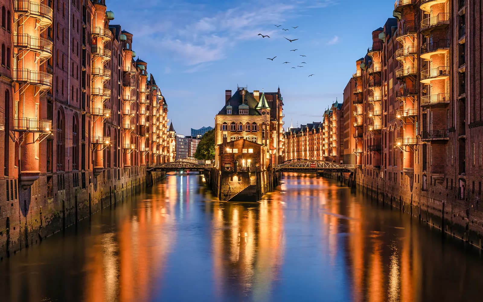 Hamburg 1.5-Hour Evening Lights Speicherstadt & Harbor Cruise