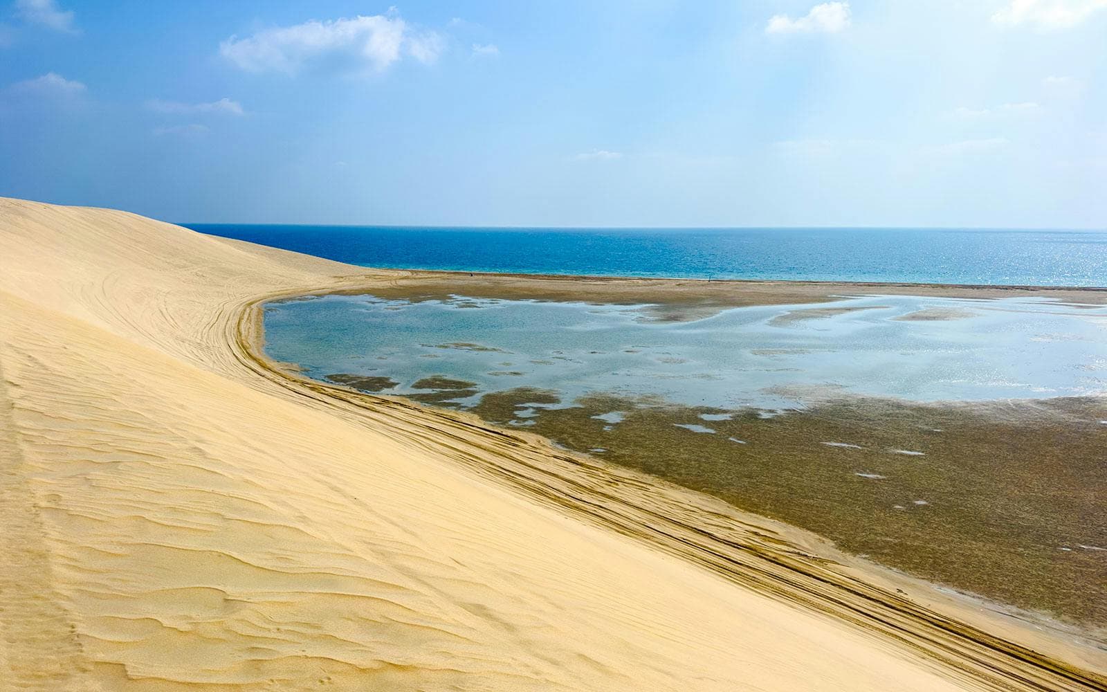 Safari por el desierto de Doha con paseo en camello: conducción por las dunas, sandboard y visita al mar interior - image 4