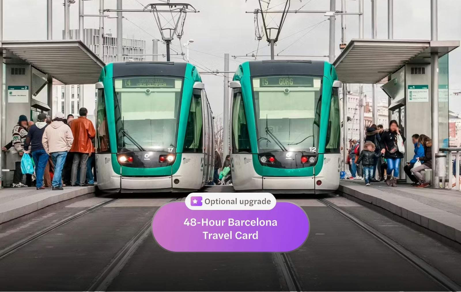 Headout Barcelona Pass: Sagrada Familia, Park Güell, Casa Batlló + unbegrenzte Nutzung der öffentlichen Verkehrsmittel und mehr - image 3